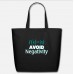 Avoid Negativity Mathematics Physics Funny Black Eco-Friendly Tote Bag